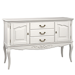 Консоль белая из массива бука с ящиками в стиле прованс White Provence варинант исполнения - 2 | Loft Concept в Саратове