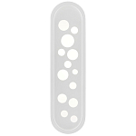 Бра белое овальной формы White Holes варинант исполнения - 2 | Loft Concept в Саратове