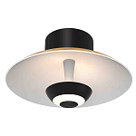 Бра с круглым белым плафоном и черной центральной деталью Natural Harmonie  варинант исполнения - 1 | Loft Concept в Саратове