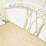 Комплект обеденный из ротанга Eloise grand white варинант исполнения - 7 | Loft Concept в Саратове