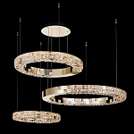 Люстра из 3-х колец с мозаичным хрустальным оформлением Sparks of Crystal варинант исполнения - 1 | Loft Concept в Саратове