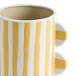 Ваза из фаянса Brighter than the Stars жёлтая полоска варинант исполнения - 2 | Loft Concept в Саратове