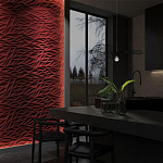 Гипсовая 3D панель с принтографией PM-40 варинант исполнения - 1 | Loft Concept в Саратове