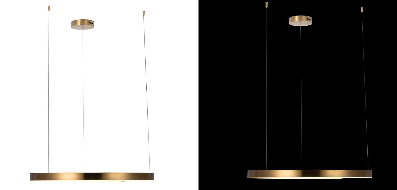 Подвесной светильник Half Ring brass 80 Подвесной светильник Half Ring brass 80 - Loft-Concept в Саратове