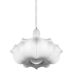 Подвесной светильник с белым фигурным абажуром и мягкими волнистыми краями Cloud Motion  варинант исполнения - 1 | Loft Concept в Саратове