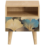 Прикроватная тумба с изображением на ящике Elise Nightstand варинант исполнения - 8 | Loft Concept в Саратове