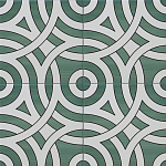 Дизайнерская плитка с узором Петли варинант исполнения - 1 | Loft Concept в Саратове