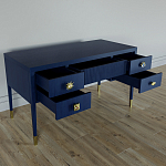 Письменный стол с 4-мя ящиками Elsa Dreams Blue варинант исполнения - 3 | Loft Concept в Саратове