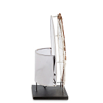 Настольная лампа из перламутра и дерева на подставке Indonesian Shell варинант исполнения - 5 | Loft Concept в Саратове