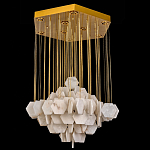 Люстра с фигурными подвесками из натурального камня Glowing Spheres варинант исполнения - 3 | Loft Concept в Саратове