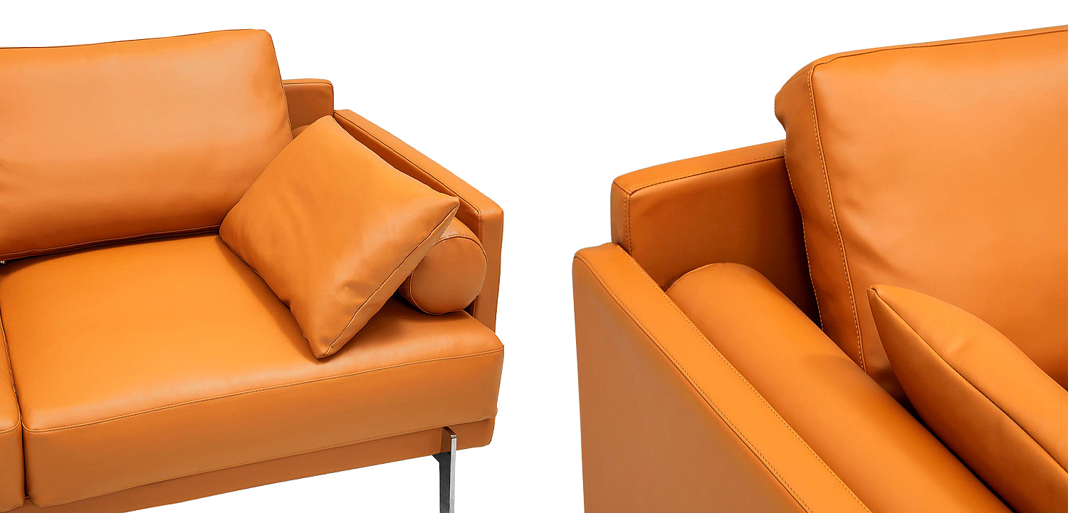 Диван Mosley Orange Sofa Оранжевый Диван Mosley Orange Sofa Оранжевый - Loft-Concept в Саратове