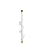 Люстра с белым скрученным плафоном Golden Swirl варинант исполнения - 1 | Loft Concept в Саратове