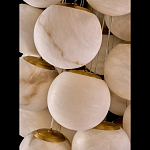 Люстра подвесная с сферическими плафонами из натурального камня Glowing Spheres варинант исполнения - 4 | Loft Concept в Саратове