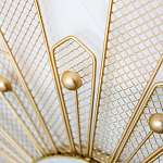 Часы настенные из металла в виде солнца с белым циферблатом Mirror Tower Clock варинант исполнения - 2 | Loft Concept в Саратове