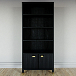 Книжный Стеллаж Elsa Dreams Black с задней стенкой варинант исполнения - 5 | Loft Concept в Саратове