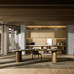 Дизайнерский рабочий стол из металла BLEVIO Table варинант исполнения - 2 | Loft Concept в Саратове