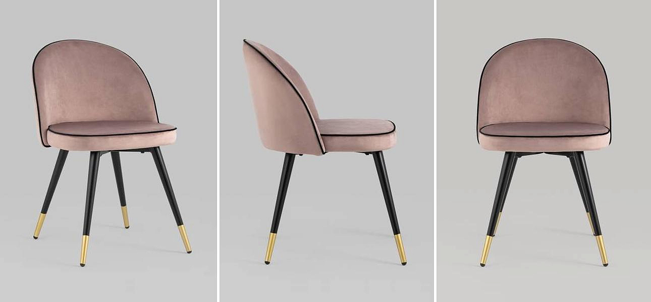 Стул Cooper Chair LUX Пепельно-Розовый Велюр Стул Cooper Chair LUX Пепельно-Розовый Велюр - Loft-Concept в Саратове