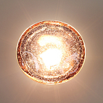 Бра с круглым плафоном из прозрачного стекла с пузырьками воздуха Effervia  варинант исполнения - 6 | Loft Concept в Саратове