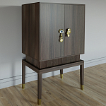 Кабинетный шкаф Elsa Dreams Walnut с 2-мя ящиками варинант исполнения - 6 | Loft Concept в Саратове