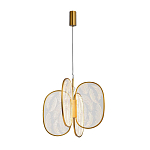 Люстра с гравировкой на акриловых плафонах Gravyura Bronze D 50 см варинант исполнения - 2 | Loft Concept в Саратове