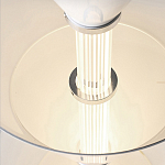 Подвесной светильник светодиодный в виде ряда белых металлических конусов  Herringbone варинант исполнения - 8 | Loft Concept в Саратове