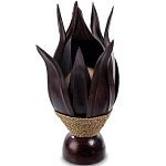 Настольная лампа черная INDONESIAN LAMPS 1 варинант исполнения - 1 | Loft Concept в Саратове