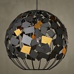 Люстра в форме сферы с декором из металлических квадратов Path to the Stars варинант исполнения - 3 | Loft Concept в Саратове