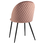 Мягкий стул в велюре пыльно-розового цвета Miruna Chair варинант исполнения - 4 | Loft Concept в Саратове