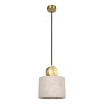 Подвесной светильник с круглым мраморным плафоном Marble square варинант исполнения - 1 | Loft Concept в Саратове