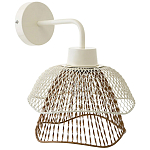 Бра с сетчатым металлическим абажуром Beige Gold Mesh Lampshade варинант исполнения - 1 | Loft Concept в Саратове