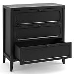 Комод с 3-мя ящиками черный Silva Black Chest of Drawers варинант исполнения - 3 | Loft Concept в Саратове
