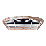 Зеркало-окно настенное в венецианском стиле с деревянной рамой бежевого цвета Venetian Smooth варинант исполнения - 3 | Loft Concept в Саратове