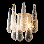 Бра с подвесками из рифленного стекла в форме капель Textured Glass варинант исполнения - 1 | Loft Concept в Саратове