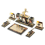 Настольный письменный набор из яшмы и долерита с декором в виде коня Manager Organizer варинант исполнения - 3 | Loft Concept в Саратове