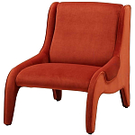Дизайнерское кресло оранжевое в мягкой велюровой обивке Granger Armchair Orange варинант исполнения - 1 | Loft Concept в Саратове