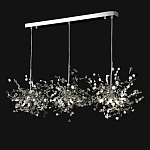 Люстра подвесная из трех частей с металлическими круглыми элементами Terzani Argent варинант исполнения - 9 | Loft Concept в Саратове