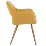 Стул в рогожке желтого цвета NEASAN STOOL варинант исполнения - 5 | Loft Concept в Саратове