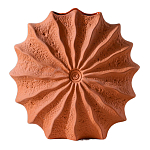 Ваза керамическая в виде круглой терракотовой морской раковины Galapagos варинант исполнения - 1 | Loft Concept в Саратове