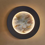 Бра в форме диска черного цвета Borders of Black варинант исполнения - 4 | Loft Concept в Саратове