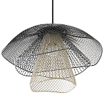 Подвесной светильник Black Grey Mesh Lampshade Hanging Lamp варинант исполнения - 3 | Loft Concept в Саратове