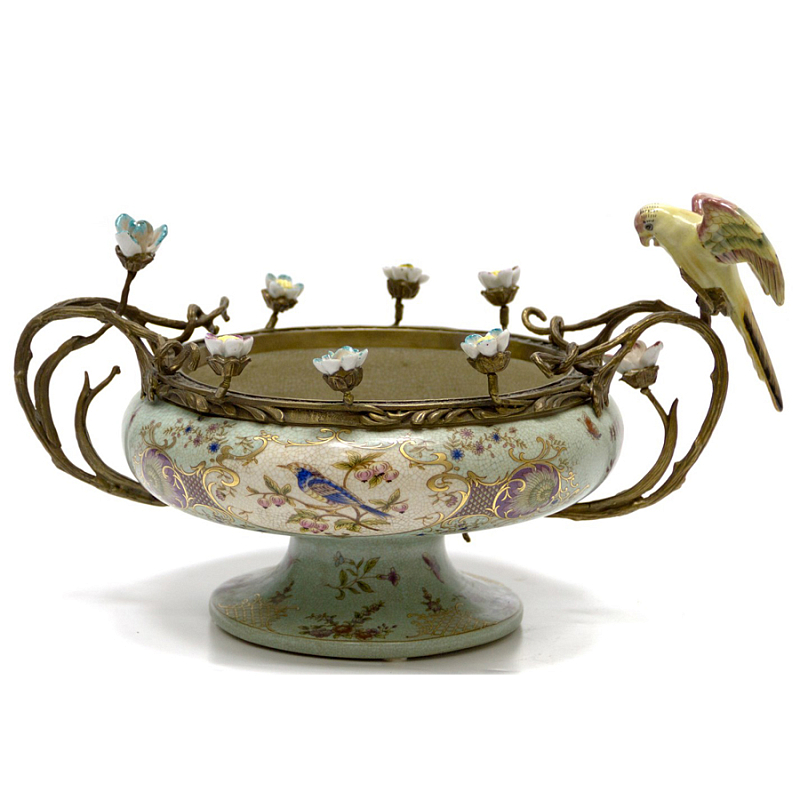 Чаша Bowl Forget-me-not Голубой пастельный Бронза Чаша Bowl Forget-me-not Голубой пастельный Бронза в Саратове | Loft Concept