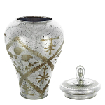 Ваза из стекла с крышкой и декоративными узорами Chinoiserie Ceramics варинант исполнения - 1 | Loft Concept в Саратове