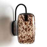 Бра с плафоном из янтарного стекла Amber Olmos Wall Lamp варинант исполнения - 2 | Loft Concept в Саратове