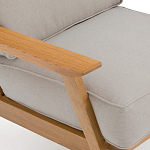 Кресло с каркасом из массива дуба Deniaud Oak Beige Armchair варинант исполнения - 5 | Loft Concept в Саратове