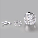 Настольная лампа с прозрачным шарообразным плафоном на цилиндрической подставке Crystal Globule варинант исполнения - 7 | Loft Concept в Саратове