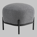 Пуф Стоун букле Fluffy темно-серый варинант исполнения - 1 | Loft Concept в Саратове