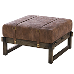Пуф Duncan винтажная коричневая кожа  варинант исполнения - 2 | Loft Concept в Саратове