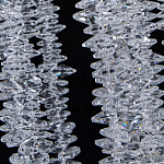 Люстра многоярусная с каркасом из металла и прозрачными подвесками FAIRYTREE Light варинант исполнения - 7 | Loft Concept в Саратове