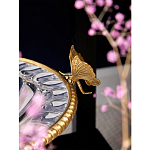 Чаша из прозрачного стекла с бронзовым ободком и фигурками бабочек Eden Garden варинант исполнения - 4 | Loft Concept в Саратове