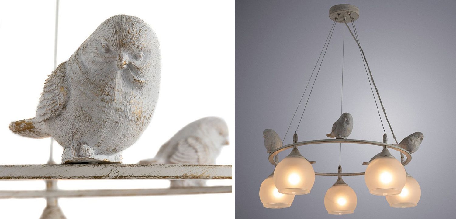 Люстра Provence Bird Chandelier white Люстра Provence Bird Chandelier white - Loft-Concept в Саратове